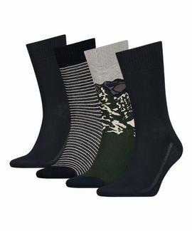 CALCETINES ALTOS LEVI'S® GIFTBOX REGULAR CUT DARK GREEN