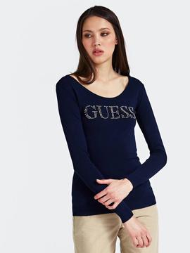 BRIGITTE LS LOGO SWEATER BLUE NAVY