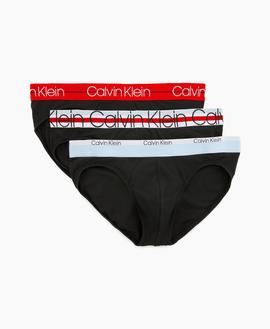 SLIPS 3 PACK HIP BRIEF NEGROS