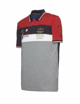 POLO M.C 191PO1351J1 RED / NAVY / GREY