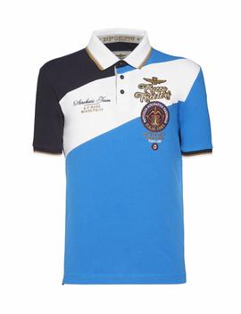 POLO M.C 191PO1344P138 NAVY / WHITE / ROYAL