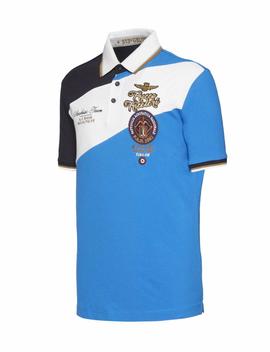 POLO M.C 191PO1344P138 NAVY / WHITE / ROYAL