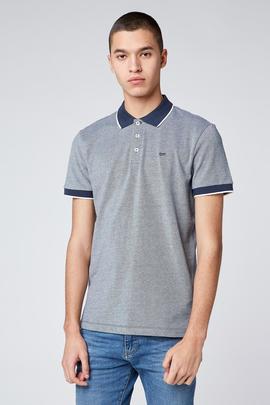 POLO M.C ESUS/S PIQUET STRETCH OXFORD NAVY BLUE