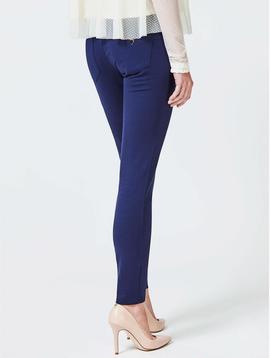 CURVE X PUSH UP SKINNY FIT MID RISE UNIFORM BLUE