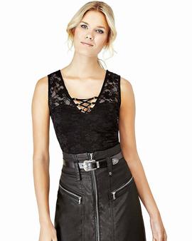 BETTY LACE TOP JET BLACK