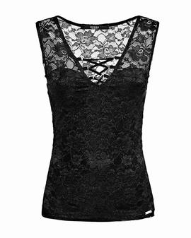 BETTY LACE TOP JET BLACK