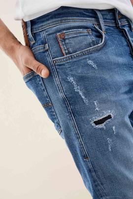 CLASH SKINNY FIT PREMIUM WASH CON ROTOS