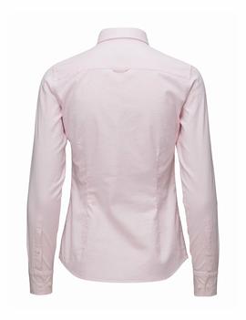 STRETCH SOLID OXFORD SLIM SHIRT LIGHT PINK