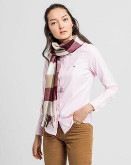 STRETCH SOLID OXFORD SLIM SHIRT LIGHT PINK