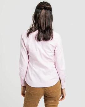 STRETCH SOLID OXFORD SLIM SHIRT LIGHT PINK