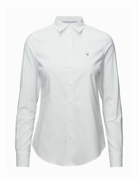 STRETCH SOLID OXFORD SLIM SHIRT WHITE