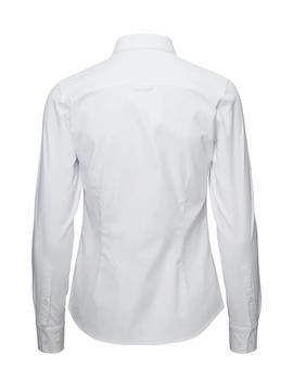 STRETCH SOLID OXFORD SLIM SHIRT WHITE