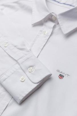 STRETCH SOLID OXFORD SLIM SHIRT WHITE