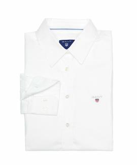 STRETCH SOLID OXFORD SLIM SHIRT WHITE