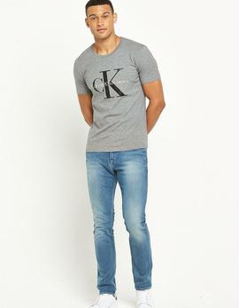 HERREN T-SHIRT TEE TRUE ICON CN MID GREY HEATHER