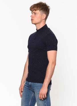 PERTOL 3 SLIM FIT POLO SS NIGHT SKY