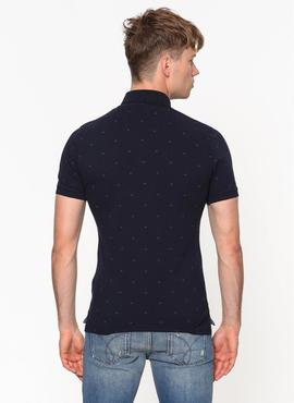 PERTOL 3 SLIM FIT POLO SS NIGHT SKY