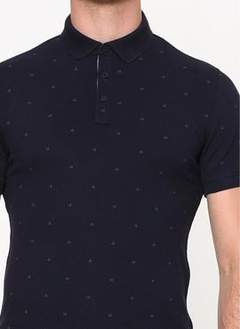 PERTOL 3 SLIM FIT POLO SS NIGHT SKY