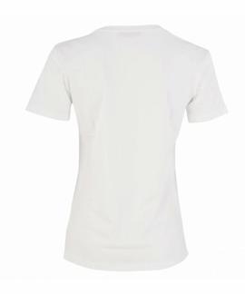 TANYA 44 CN TEE BRIGHT WHITE / TANGO RED