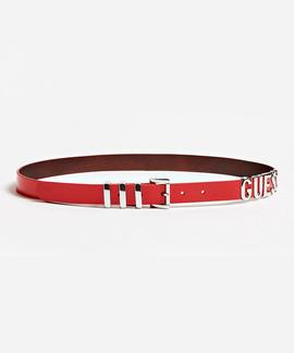 LOGO LEATHER BELT RED ATTITUDE