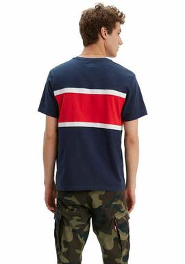 SS COLORBLOCK TEE JERSEY DRESS BLUES / WHITE / RED