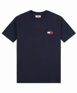 TJM TOMMY BADGE TEE REGULAR FIT BLACK IRIS