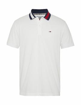 TJM FLAG NECK POLO CLASSIC WHITE