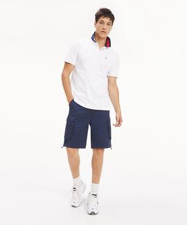 TJM FLAG NECK POLO CLASSIC WHITE