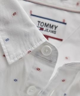 TJM NOVELTY DOBBY SHIRT SLIM FIT CLASSIC WHITE