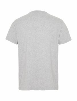 TJM TOMMY BADGE TEE REGULAR FIT LT GREY HTR