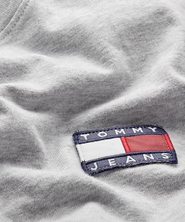 TJM TOMMY BADGE TEE REGULAR FIT LT GREY HTR