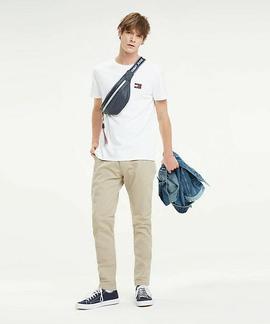 TJM TOMMY BADGE TEE REGULAR FIT WHITE