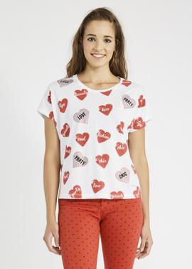 CAMISETA CUORE BLANCA