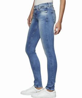 PANTALÓN VAQUERO NORA MID RISE SKINNY FIT FLBLST