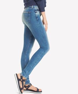 PANTALÓN VAQUERO NORA MID RISE SKINNY FIT FLBLST