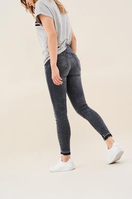 SECRET GLAMOUR CAPRI SKINNY FIT HIGH RISE GRIS