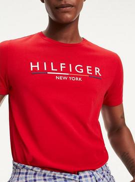 CORP UNDERLINE TEE HAUTE RED