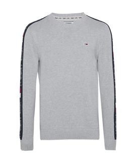 TJM TAPE SWEATER REGULAR FIT LT GREY HTR