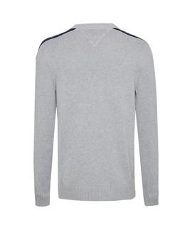 TJM TAPE SWEATER REGULAR FIT LT GREY HTR
