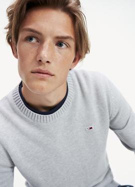TJM TOMMY CLASSICS SWEATER LT GREY HTR