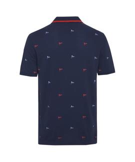 TJM ALLOVER PRINT POLO BLACK IRIS / MULTI