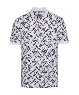 TJM ALLOVER PRINT POLO CLASSIC WHITE / MULTI