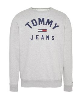 TJM ESSENTIAL FLAG CREW LT GREY HTR