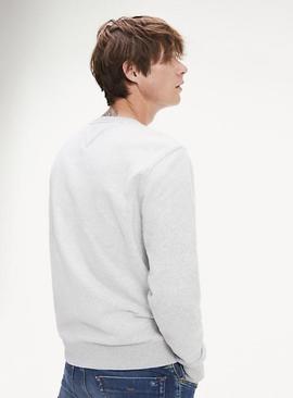 TJM ESSENTIAL FLAG CREW LT GREY HTR