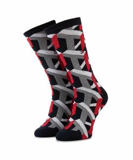 TH MEN SOCK 1 PACK 3D TH  NAVY / RED