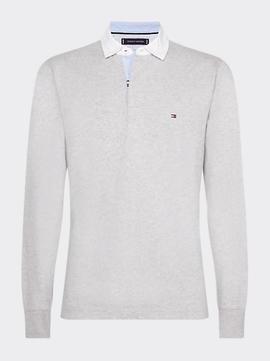 ICONIC RUGBY REGULAR FIT CLOUD HEATHER