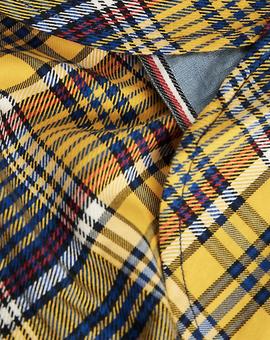 MIDSCALE TARTAN SHIRT REGULAR FIT SPECTRA YELLOW