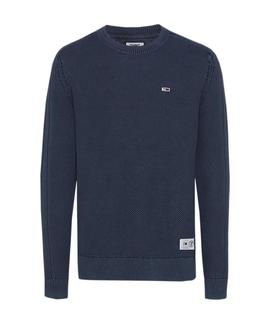 TJM GARMENT DYE SWEATER BLACK IRIS