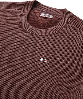 TJM GARMENT DYE SWEATER BURGUNDY