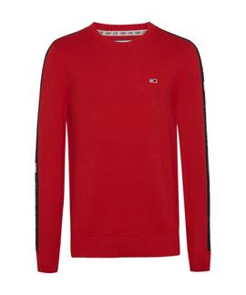 TJM TAPE SWEATER REGULAR FIT FLAME SCARLET